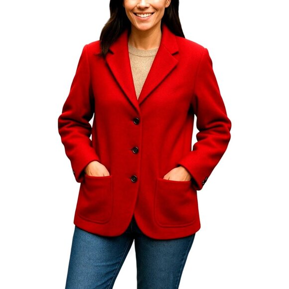 Vintage L.L. Bean Wool Coat Quilted Thinsulate Lining - Picture 14 of 15